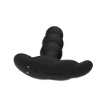 Nalone Pearl Black – anatomiczny masażer z systemem obrotowym i pilotem, silikon medyczny, 12,5 cm