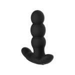 Nalone Pearl Black – anatomiczny masażer z systemem obrotowym i pilotem, silikon medyczny, 12,5 cm