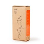 Love Not War Liebe Orange – model silikonowo-aluminiowy, 7 trybów, wodoodporny, 17,2 cm