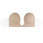 Bye Bra Seamless U-Style Bra C Nude – samonośny biustonosz push-up, odpinane skrzydełka