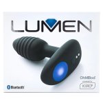 Kiiroo OhMiBod Lumen – interaktywny korek analny LED, Bluetooth, silikon medyczny, wodoodporny