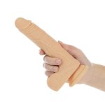 Naked Addiction Rotating & Thrusting Dong 19cm – silikonowy model z pilotem, obroty i pulsacje