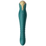 ZALO King Turquoise Green – urządzenie PowerThrust 30 cm, silikon medyczny, sterowanie aplikacją