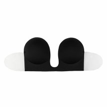 Bye Bra Seamless U-Style Bra C Czarny – samoprzylepny biustonosz z odpinanymi skrzydełkami