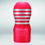 Tenga Original Vacuum Cup Medium – kompaktowa maszyna intymna, czerwona, system podciśnienia