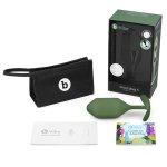 b-Vibe Snug Plug 4 Army – anatomiczny korek silikonowy z obciążeniem 255,7 g, militarny