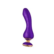 Shunga Sanya Purple wielofunkcyjny masażer silikonowy, ergonomiczny, 18,5 cm, fioletowy