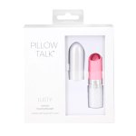 Pillow Talk Lusty Pink – punktowy stymulator silikonowy z blokadą podróżną, USB, kryształki Swarovski