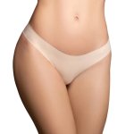 Bye Bra Invisible Brazilian L – dwupak majtek bezszwowych, Nude + Black, elastyczny materiał