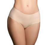 Bye Bra Invisible High Brief XL Nude & Black – bezszwowe majtki, wysoki stan, 2-pak