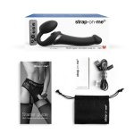 Strap-On-Me Multi Orgasm Black S – model intymny bez uprzęży, 3 silniki, pilot zdalny