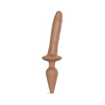 Strap-On-Me Switch Plug-In Model Caramel S – silikonowy system anatomiczny 2w1, rozmiar S