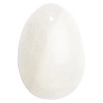 La Gemmes Yoni Egg L Clear Quartz – naturalny kwarc, rozmiar L, sznurek, ręcznie wykonany