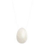 La Gemmes Yoni Egg L Clear Quartz – naturalny kwarc, rozmiar L, sznurek, ręcznie wykonany