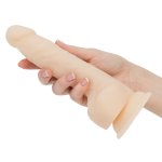 Naked Addiction Thrusting Dong 23 cm Vanilla – model intymny, 7 trybów, pilot, silikon