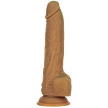 Naked Addiction Thrusting Dong 23 cm Caramel – model z pilotem, silikon IncrediFeel, 7 trybów