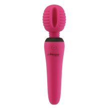 PalmPower Groove Mini Wand – masażer ręczny, fuchsia, 3 pulsacje, 4 poziomy, USB