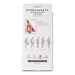Sportsheets Saffron Monte – regulowana uprząż strap-on z ekoskóry, czerwona, O-ring
