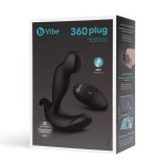 b-Vibe Prostate 360 Czarny – zdalny model, obrotowa końcówka i wibracje, pilot