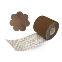 Bye Bra Body Tape 6,5cm x 5m + Satynowe Osłonki Brązowe – Zestaw Modelujący, Uniwersalny