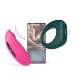 Magic Motion Candy & Dante Kit II – Zestaw dla Par z Wibracją, Różowy, Sterowanie Aplikacją