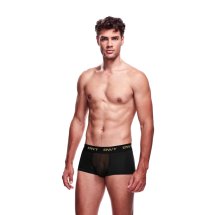 Envy Menswear Bokserki Męskie Siateczkowe Czarne S/M – przewiewny, dopasowany fason