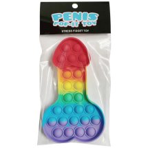 Kheper Games Pop-It Rainbow – antystresowa zabawka fidget, tęczowy silikonowy model