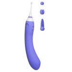 Lovense Hyphy Fioletowy – Dwustronne urządzenie intymne Bluetooth, 3 nasadki, aplikacja
