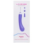 Lovense Hyphy Fioletowy – Dwustronne urządzenie intymne Bluetooth, 3 nasadki, aplikacja