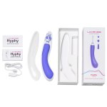 Lovense Hyphy Fioletowy – Dwustronne urządzenie intymne Bluetooth, 3 nasadki, aplikacja