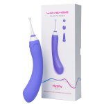 Lovense Hyphy Fioletowy – Dwustronne urządzenie intymne Bluetooth, 3 nasadki, aplikacja