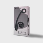 Snail Vibe Curve Czarny – Dwusilnikowy model z technologią Slide'n'Roll, wodoodporny, silikon