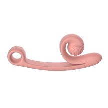 Snail Vibe Curve Peach – Dwusilnikowy model z funkcją Slide'n'Roll, silikon medyczny, ergonomiczny