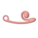 Snail Vibe Curve Peach – Dwusilnikowy model z funkcją Slide'n'Roll, silikon medyczny, ergonomiczny