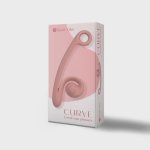 Snail Vibe Curve Peach – Dwusilnikowy model z funkcją Slide'n'Roll, silikon medyczny, ergonomiczny