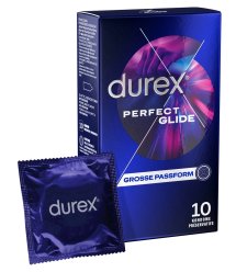 Durex Perfect Glide prezerwatywy grube, intensywnie nawilżane 10 szt. – zwiększona ochrona