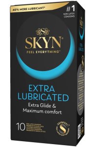 SKYN Extra Lubricated prezerwatywy nielateksowe Sensoprene 10 szt. intensywne nawilżenie silikonem