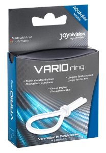 Joydivision Vario Ring silikonowa przezroczysta opaska regulowana, uniwersalna z próbką żelu