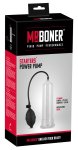 Mr. Boner Manualna Pompa Treningowa ABS 22 cm, przezroczysta ze skalą i zaworem