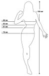 You2Toys Beauty Queen dmuchany model anatomiczny, ciemny odcień skóry, 155 cm, 3 systemy