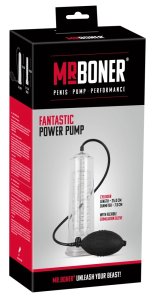 Mr. Boner Pompa próżniowa ręczna 25 cm, cylinder z silikonowym rękawem i skalą