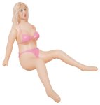 You2Toys Bridget dmuchana lalka 160 cm, blond, bikini, 3 systemy użytkowe