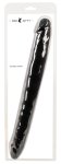 Bad Kitty Double Flex Silicone czarny model podwójny, elastyczny silikon medyczny 40 cm