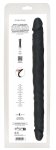 Bad Kitty Double Flex Silicone czarny model podwójny, elastyczny silikon medyczny 40 cm