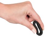 Black Velvets silikonowy pierścień do stymulacji, matowa powierzchnia 2,6 cm czarny