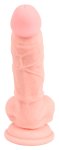 Medical Silicone Model 18 cm – anatomiczny silikonowy przyrząd z przyssawką, cielisty
