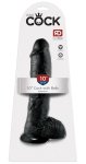 Pipedream King Cock 25 cm czarny – model anatomiczny z przyssawką i detalami, PVC