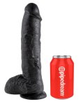 Pipedream King Cock 25 cm czarny – model anatomiczny z przyssawką i detalami, PVC