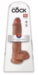 Pipedream King Cock model anatomiczny 25 cm – ciemny PVC, przyssawka, kompatybilność harness