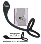 Black Velvets System 3w1 – silikonowy zestaw pierścieni anatomicznych z ergonomicznym aplikatorem, czarny